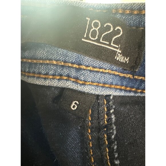 1822 Denim Women’s Size 6 Comfy Wide Leg Jeans Y2K 2000's Retro Square pockets - Picture 8 of 8